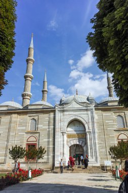Edirne, Türkiye - 26 Mayıs 2018: Dış görünümü Selimiye cami inşa 1569 ve 1575 arasında şehir, Edirne'Doğu Trakya, Türkiye