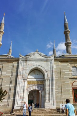 Edirne, Türkiye - 26 Mayıs 2018: Dış görünümü Selimiye cami inşa 1569 ve 1575 arasında şehir, Edirne'Doğu Trakya, Türkiye