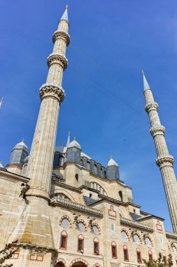 Edirne, Türkiye - 26 Mayıs 2018: Dış görünümü Selimiye cami inşa 1569 ve 1575 arasında şehir, Edirne'Doğu Trakya, Türkiye