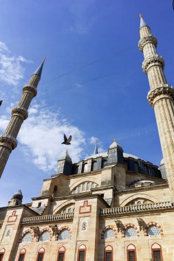 Edirne, Türkiye - 26 Mayıs 2018: Dış görünümü Selimiye cami inşa 1569 ve 1575 arasında şehir, Edirne'Doğu Trakya, Türkiye