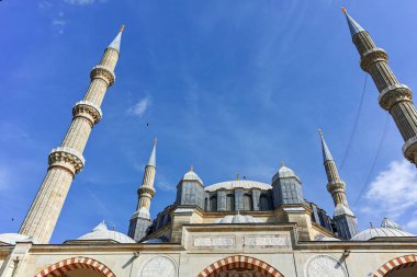 Edirne, Türkiye - 26 Mayıs 2018: Dış görünümü Selimiye cami inşa 1569 ve 1575 arasında şehir, Edirne'Doğu Trakya, Türkiye