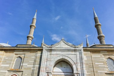 Edirne, Türkiye - 26 Mayıs 2018: Dış görünümü Selimiye cami inşa 1569 ve 1575 arasında şehir, Edirne'Doğu Trakya, Türkiye