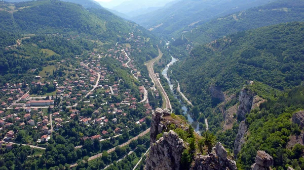 Дивовижний Ландшафт Iskar Ущелини Балканських Гір Болгарія — стокове фото