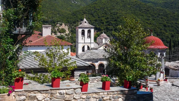 Forntida Kloster Timiou Prodromou Johannes Döparen Nära Staden Serres Mellersta — Stockfoto