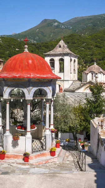 Antik Manastırı, Timiou Prodromou St John the Baptist yakınındaki şehir Serres, Orta Makedonya, Yunanistan
