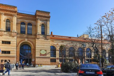 Madrid, İspanya - 21 Ocak 2018: Ulusal Doğa Bilimleri Müzesi Paseo de la Castellana Street City, Madrid, İspanya