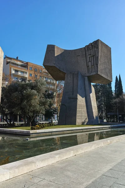 Madrid España Enero 2018 Monumento Jorge Juan Santacilia Plaza Colón — Foto de Stock