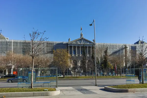 西班牙马德里 2018年1月21日 西班牙马德里城市国家考古博物馆和国家图书馆 — 图库照片