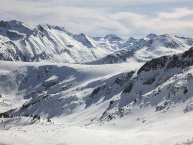Todorka tepe, Pirin Dağı, Bulgaristan üzerinden muhteşem kış görünümü