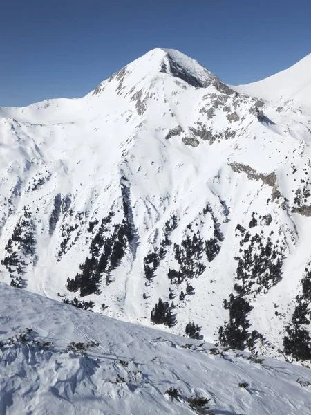 Increíble Vista Invierno Desde Pico Todorka Montaña Pirin Bulgaria — Foto de Stock