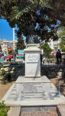 Serres, Yunanistan - 22 Nisan 2011: Serez, Orta Makedonya, Yunanistan'ın şehir merkezi görünümüne