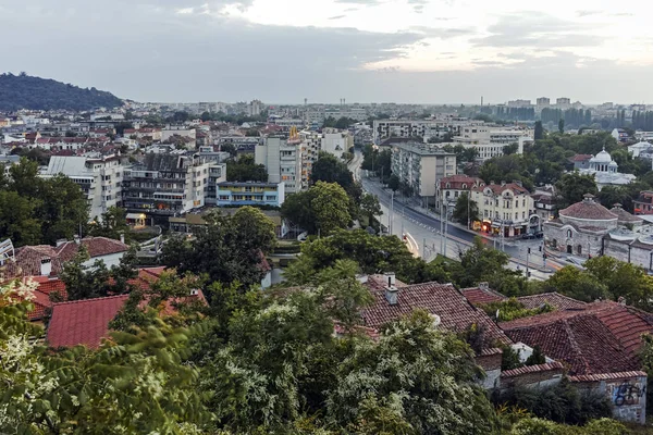 Plovdiv Bulgarien Mai 2018 Erstaunliches Nachtpanorama Auf Die Stadt Plovdiv — Stockfoto