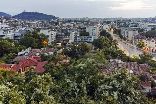 Plovdiv Bulgarien Mai 2018 Erstaunliches Nachtpanorama Auf Die Stadt Plovdiv — Stockfoto