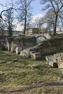 Antik Roma şehri Diokletianopolis, Hisarya kasaba, Plovdiv bölge, Bulgaristan builings kalıntıları