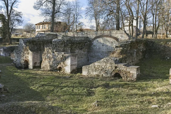 Antik Roma Şehri Diokletianopolis Hisarya Kasaba Plovdiv Bölge Bulgaristan Builings — Stok fotoğraf