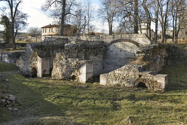 Zbytky Builings Starověké Římské Město Diokletianopolis Město Hisarya Plovdiv Region — Stock fotografie