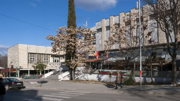 Petrich Bulgaria Diciembre 2018 Vista Panorámica Del Centro Ciudad Petrich — Foto de Stock