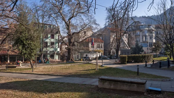 Petritsj Bulgarije Januari 2019 Panoramisch Uitzicht Centrum Van Stad Van — Stockfoto