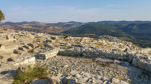 Perperikon Bulgaria August 2015 Восход Солнца Вид Древний Фракийский Город — стоковое фото