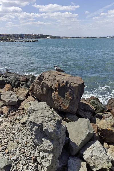 Nessebar Bulgaria Agosto 2018 Panorama Dalla Costa Nessebar Alle Località — Foto Stock