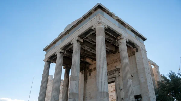 Het Erechteion Een Oude Griekse Tempel Aan Noordkant Van Akropolis — Stockfoto
