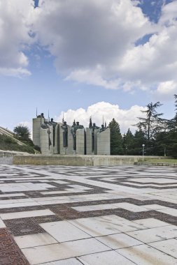Stara Zagora, Bulgaristan - 5 Ağustos 2018: Panoramik şehir Stara Zagora, Bulgaristan