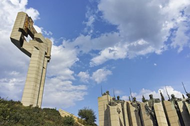 Stara Zagora, Bulgaristan - 5 Ağustos 2018: Memorial karmaşık savunucuları, Stara Zagora City Stara Zagora, Bulgaristan