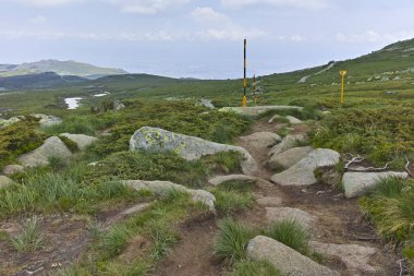 Manzara Vitosha Mountain yakınındaki Cherni Vrah tepe, Sofya şehir bölge, Bulgaristan
