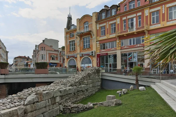 Plovdiv Bulgaria Mayo 2018 Edificios Calle Peatonal Central Ciudad Plovdiv — Foto de Stock
