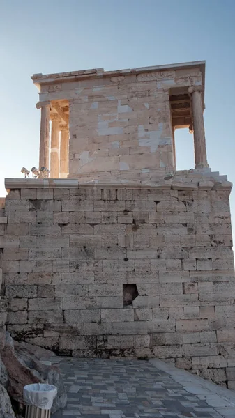 Руины Монументальных Ворот Пропилеи Акрополе Афин Аттика Греция — стоковое фото
