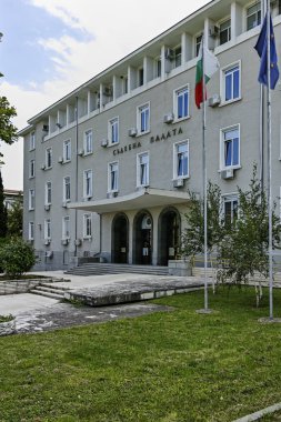 Stara Zagora, Bulgaristan - 5 Ağustos 2018: Adliye Stara Zagora, Bulgaristan şehir merkezinde