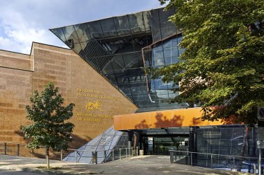 Stara Zagora, Bulgaristan - 5 Ağustos 2018: Bölgesel Tarih Müzesi City Stara Zagora, Bulgaristan