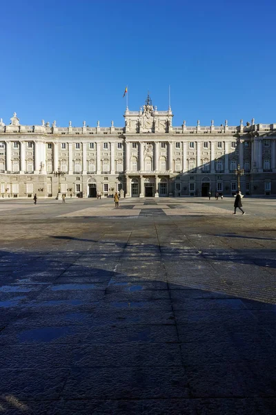 Madrid Spanya Ocak 2018 Royal Palace Madrid Spanya Nın Görünümü — Stok fotoğraf