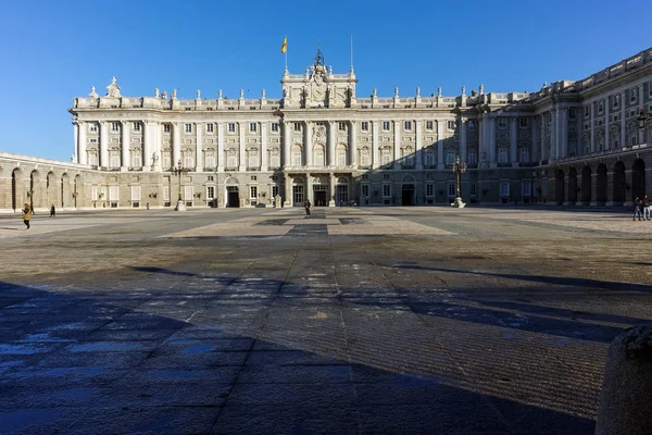 Madrid Spanya Ocak 2018 Royal Palace Madrid Spanya Nın Görünümü — Stok fotoğraf