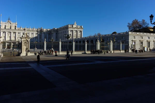 Madrid Spanya Ocak 2018 Royal Palace Madrid Spanya Nın Görünümü — Stok fotoğraf