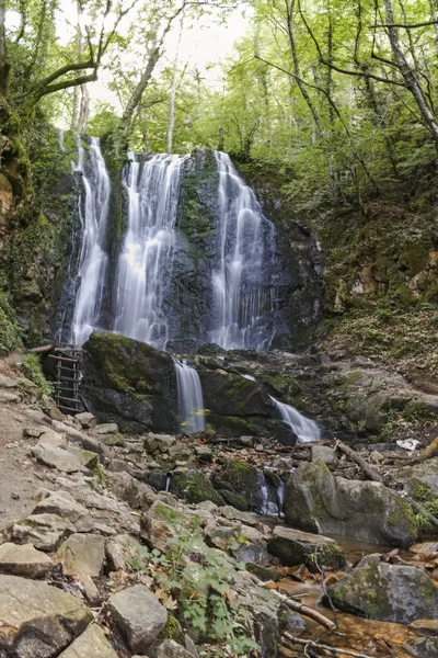 Peyzaj Koleshino Şelaleler Cascade Belasica Dağ Novo Selo Kuzey Makedonya — Stok fotoğraf