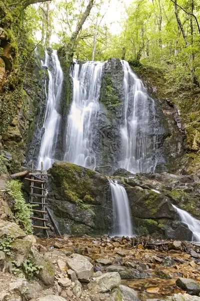 Пейзаж Каскада Водопадов Колешино Горах Беласица Ново Село Республика Северная — стоковое фото