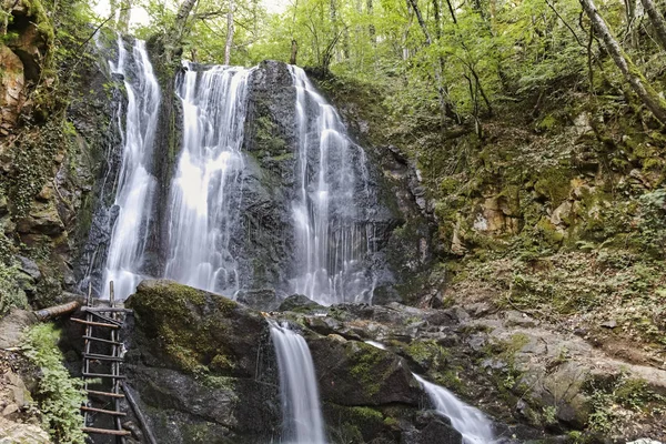 Пейзаж Каскада Водопадов Колешино Горах Беласица Ново Село Республика Северная — стоковое фото