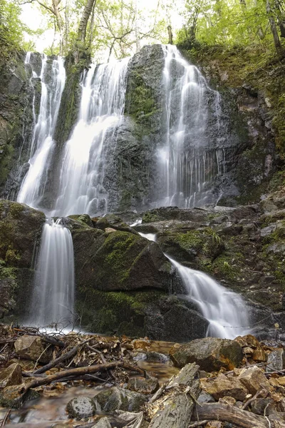 Paesaggio Delle Cascate Del Koleshino Cascata Sul Monte Belasica Novo — Foto Stock