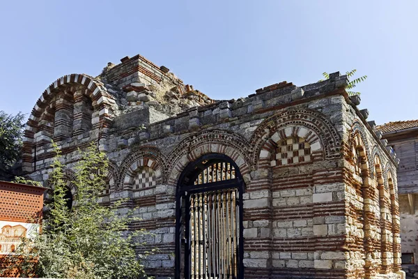 Nessebar Bulgaria Agosto 2018 Ruinas Iglesia Antigua Los Santos Arcángeles — Foto de Stock