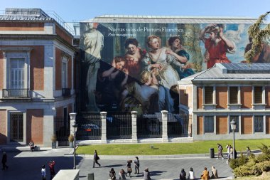 Madrid, İspanya - 22 Ocak 2018: Ulusal Müzesi Prado Madrid şehir, İspanya