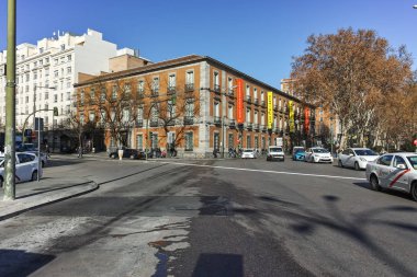 MADRID, SPAIN - JANUARY 22, 2018: Thyssen Bornemisza Museum in City of Madrid, Spain clipart