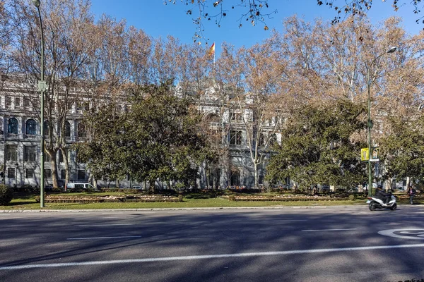 Madrid España Enero 2018 Fuente Del Apolo Madrid España — Foto de Stock