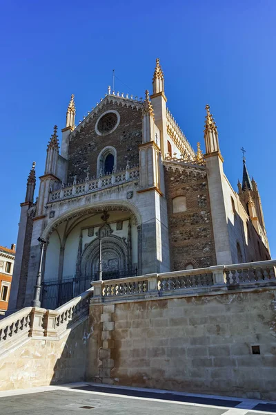 Madrid Spanje Januari 2018 Amazing Uitzicht San Jeronimo Real Kerk — Stockfoto