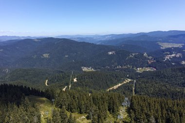 Rodop Dağları'nın yataydan Snezhanka tepe, bölge Smolyan, Bulgaristan