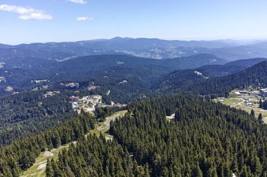 Rodop Dağları'nın yataydan Snezhanka tepe, bölge Smolyan, Bulgaristan
