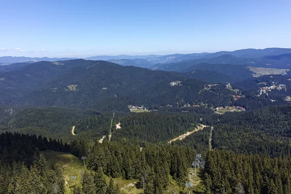 Rodop Dağları'nın yataydan Snezhanka tepe, bölge Smolyan, Bulgaristan