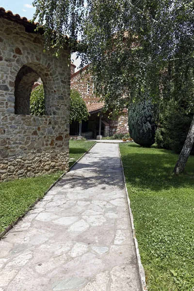 Edifício Medieval Mosteiro Vodoca São Leôncio Perto Cidade Estrúmica República — Fotografia de Stock