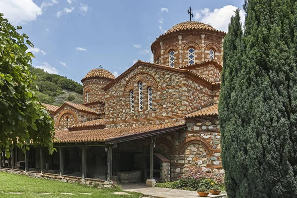 Medeltida Byggnad Vodoca Klostret Saint Leontius Nära Staden Strumica Norra — Stockfoto