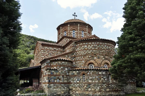 Edificio Medieval Monasterio Vodoca Saint Leontius Cerca Ciudad Strumica República — Foto de Stock